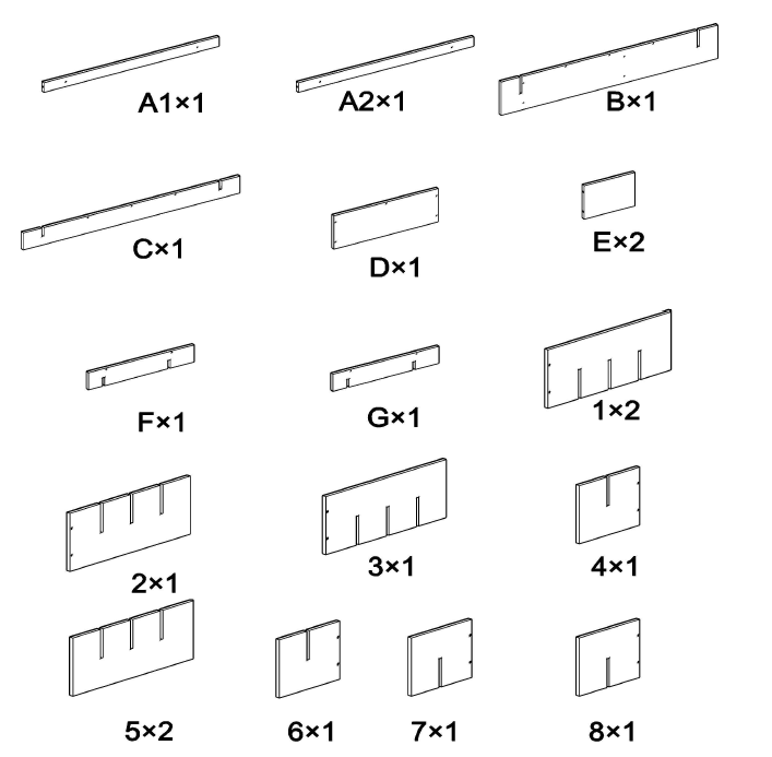 Costway Wine Rack HW57400-Board Identiﬁcation